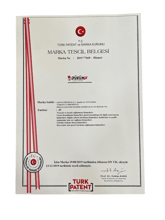 DürümX Sertifikası